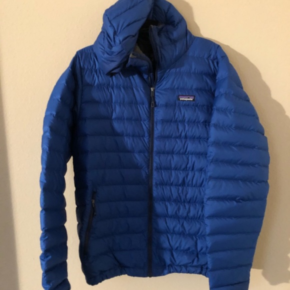 Patagonia men’s down sweater jacket hoody large - Picture 7 of 8